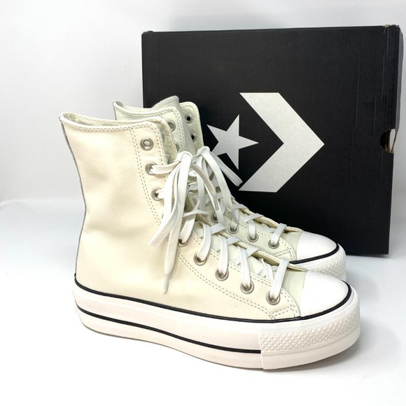 Converse Chuck Taylor AS High Leather Sneakers White Women's Size 6 569720C - Picture 4 of 16